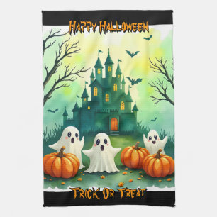 Griezelig Cute Populaire Halloween Collectie Theedoek