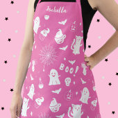 Griezelig Cute Roze Persoonlijke Halloween Schort