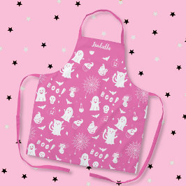 Griezelig Cute Roze Persoonlijke Halloween Schort