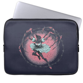 Griezelig Cute Skelet Ballerina Laptop Hoes