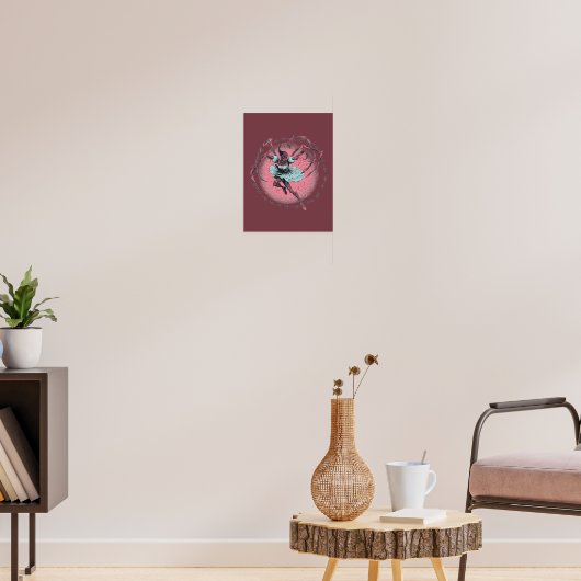 Griezelig Cute Skelet Ballerina Poster (Woonkamer 3)