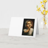 Griezelig - Doll - kom spel met me Kaart (Gele Bloem)