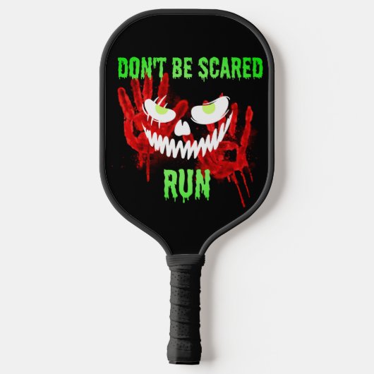 Griezelig Dont be Scared... RENNEN Pickleball Paddle (Achterkant)