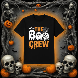 Griezelig Druppende De Boo Crew Geesten en Pompoen T-shirt