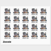 Griezelig Duo Vierkante Sticker (Vel)
