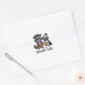 Griezelig Duo Vierkante Sticker (Envelop)