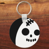 Griezelig Ei Schedel - Halloween Sleutelhanger (Voorkant)