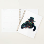 Griezelig eng Halloween Schildpad T-shirt Planner (Display)
