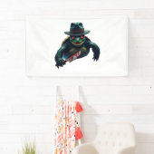 Griezelig eng Halloween Schildpad T-shirt Spandoek (Insitu)