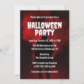 griezelig eng hooded stalker halloween party kaart (Voorkant)