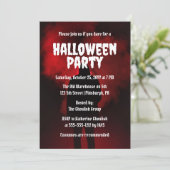 griezelig eng hooded stalker halloween party kaart (Staand voorkant)