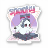 Griezelig feest Halloween Sticker (Voorkant)