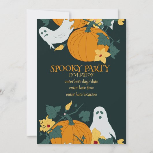 Griezelig feest kaart (Voorkant)