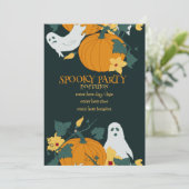 Griezelig feest kaart (Staand voorkant)