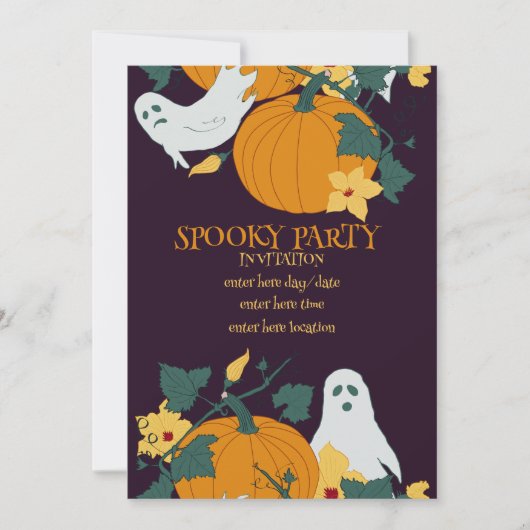 Griezelig feest kaart (Voorkant)