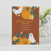 Griezelig feest kaart (Staand voorkant)