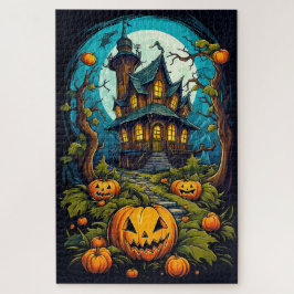 Griezelig Fijne Halloween Griezelfilmhuis Na Donke Legpuzzel