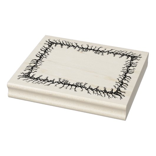 Griezelig frame van prikkende takken voor ambachte rubberstempel (Stempel)