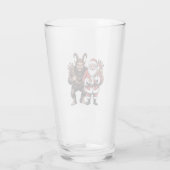 Griezelig Fun Horreur Kerstman Krampus Kerstmis Glas (Achterkant)