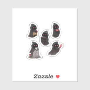 Griezelig gehulde monster Halloween kamerdecoratie Sticker