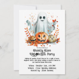 Griezelig Glamour HALLOWEEN Feest Kaart