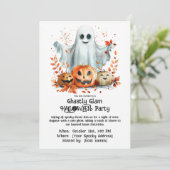 Griezelig Glamour HALLOWEEN Feest Kaart (Staand voorkant)
