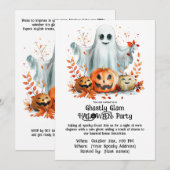 Griezelig Glamour HALLOWEEN Feest Kaart (Voorkant / Achterkant)