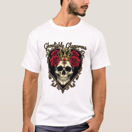 Griezelig Glamoureus, Halloween Elegantie Ontwerp T-shirt