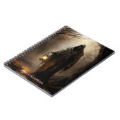 Griezelig, Gothic Enge Grim Reaper Halloween Horro Notitieboek (Linkerzijde)