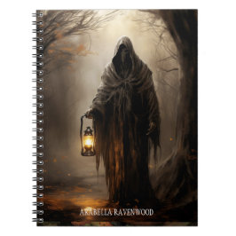 Griezelig, Gothic Enge Grim Reaper Halloween Horro Notitieboek