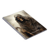 Griezelig, Gothic Grim Reaper Halloween Horror Notitieboek (Rechterzijde)