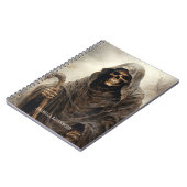 Griezelig, Gothic Grim Reaper Halloween Horror Notitieboek (Linkerzijde)