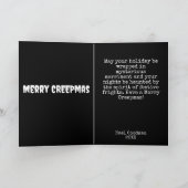 Griezelig Gotisch Prettig Kerstfeest Kaart (Binnen)