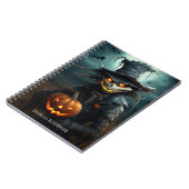 Griezelig, Gotische vogelverschrikker Halloween Ho Notitieboek (Linkerzijde)