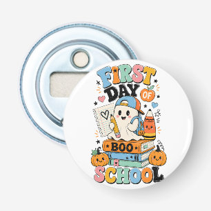 Griezelig Grafisch Ontwerp voor Halloween Terug na Button Flesopener