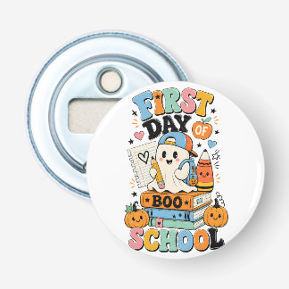 Griezelig Grafisch Ontwerp voor Halloween Terug na Button Flesopener