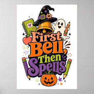 Griezelig Grafisch Ontwerp voor Halloween Terug na Poster