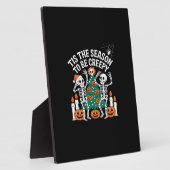 Griezelig Grappig Skelet Halloween Spoken Fotoplaat (Zijkant)