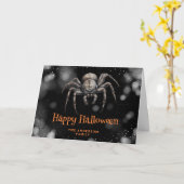 griezelig griezelig eng gelukkig halloween Kaart (Gele Bloem)