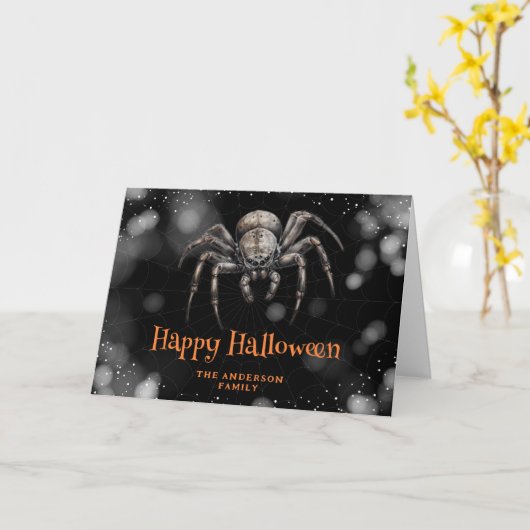 griezelig griezelig eng gelukkig halloween Kaart (Gele Bloem)