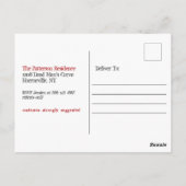 griezelig griezelig Gothic pop halloween feestuitn Briefkaart (Achterkant)