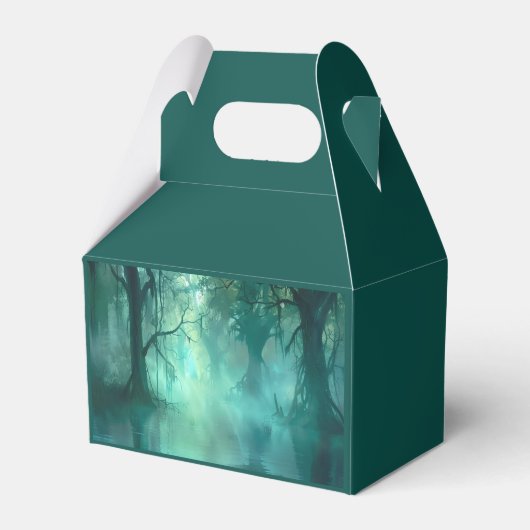 griezelig groen moeras bedankdoosjes (Voorkant Zijde)