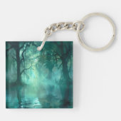 griezelig groen moeras sleutelhanger (Achterkant)