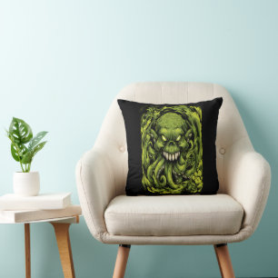 Griezelig Groen Tentakel Monster Kussen