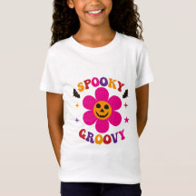 Griezelig Groovy Roze Bloem Halloween 