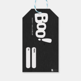 Griezelig Halloween-behandelingslabel Cadeaulabel