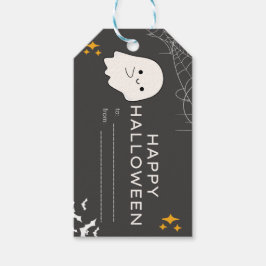 Griezelig Halloween-behandelingslabel Cadeaulabel
