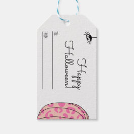 Griezelig Halloween-behandelingslabel Cadeaulabel
