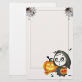 Griezelig Halloween briefpapier (Voorkant / Achterkant)
