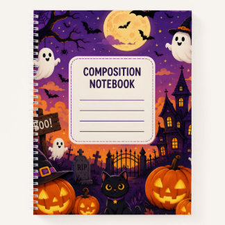 Griezelig Halloween compositieboek Notitieboek